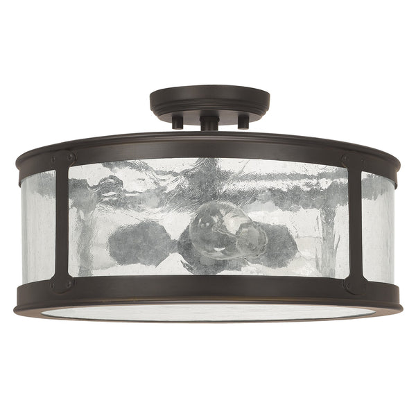 Capital Lighting - 9567OB - Three Light Outdoor Semi-Flush Mount - Dylan - Old Bronze from Lighting & Bulbs Unlimited in Charlotte, NC