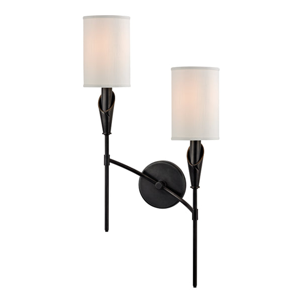 Hudson Valley - 1312R-OB - Two Light Wall Sconce - Tate - Old Bronze from Lighting & Bulbs Unlimited in Charlotte, NC