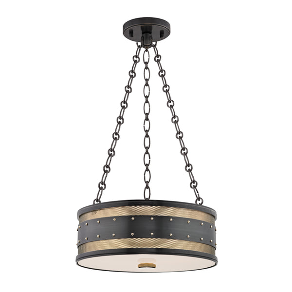 Hudson Valley - 2216-AOB - Three Light Pendant - Gaines - Aged Old Bronze from Lighting & Bulbs Unlimited in Charlotte, NC