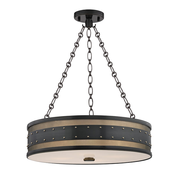Hudson Valley - 2222-AOB - Four Light Pendant - Gaines - Aged Old Bronze from Lighting & Bulbs Unlimited in Charlotte, NC