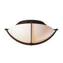 Two Light Semi-Flush Mount from the Compass Collection by Hubbardton Forge