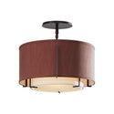 One Light Semi-Flush Mount from the Exos Collection by Hubbardton Forge