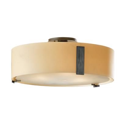 Three Light Semi-Flush Mount from the Impressions Collection by Hubbardton Forge