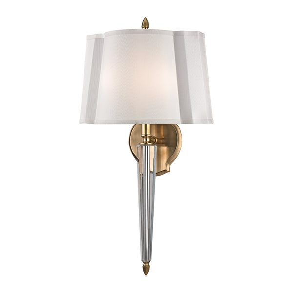 Hudson Valley - 3611-AGB - Two Light Wall Sconce - Oyster Bay - Aged Brass from Lighting & Bulbs Unlimited in Charlotte, NC