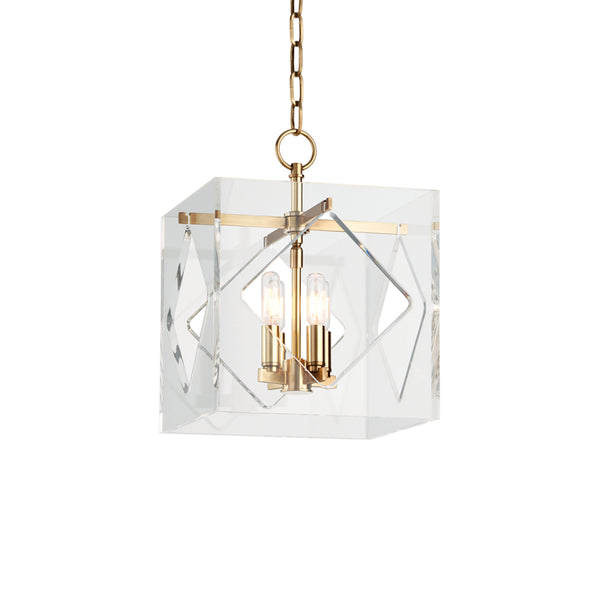 Hudson Valley - 5912-AGB - Four Light Pendant - Travis - Aged Brass from Lighting & Bulbs Unlimited in Charlotte, NC