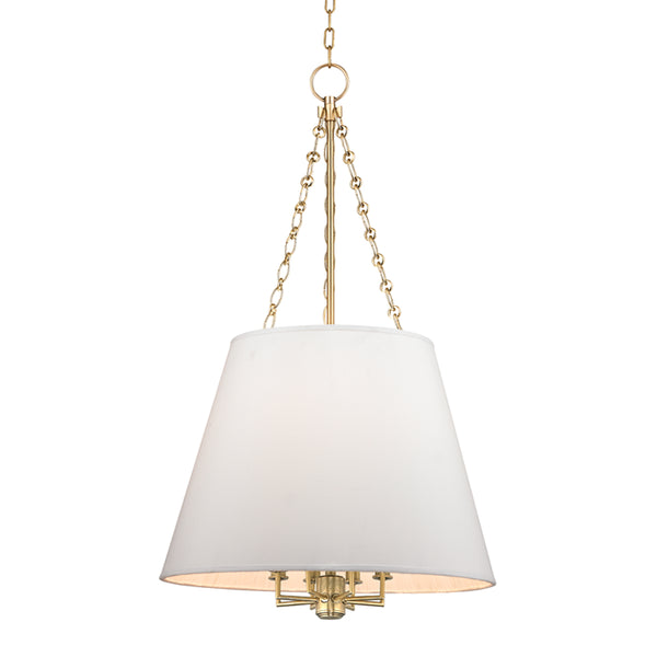 Hudson Valley - 6422-AGB - Eight Light Pendant - Burdett - Aged Brass from Lighting & Bulbs Unlimited in Charlotte, NC