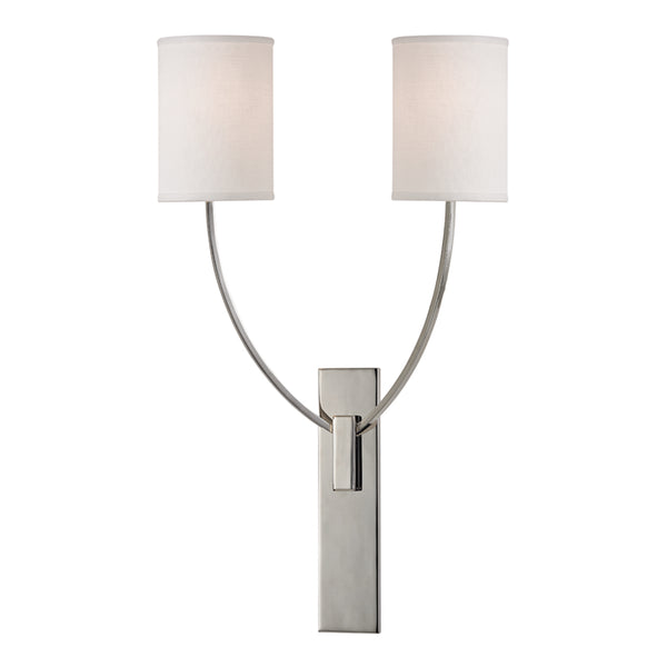 Hudson Valley - 732-PN - Two Light Wall Sconce - Colton - Polished Nickel from Lighting & Bulbs Unlimited in Charlotte, NC