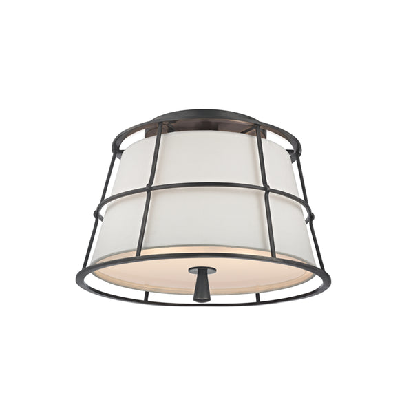 Hudson Valley - 9814-OB - Two Light Semi Flush Mount - Savona - Old Bronze from Lighting & Bulbs Unlimited in Charlotte, NC