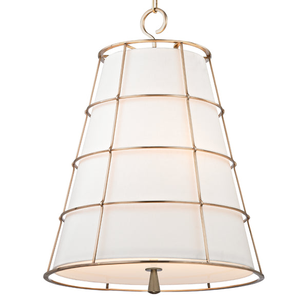 Hudson Valley - 9820-AGB - Three Light Pendant - Savona - Aged Brass from Lighting & Bulbs Unlimited in Charlotte, NC