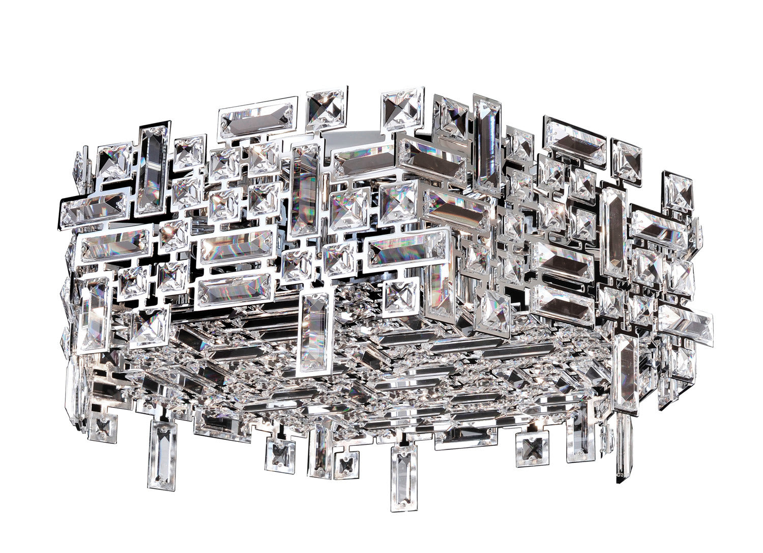 Allegri - 11194-010-FR001 - Six Light Flush Mount - Vermeer - Chrome from Lighting & Bulbs Unlimited in Charlotte, NC