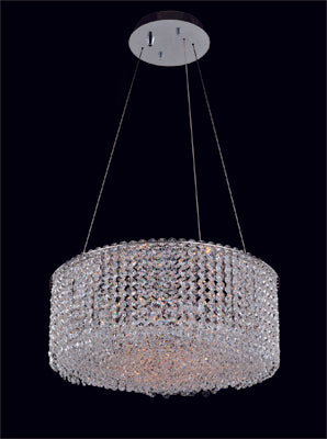 Allegri - 11669-010-FR001 - Eight Light Pendant - Milieu Metro - Chrome from Lighting & Bulbs Unlimited in Charlotte, NC