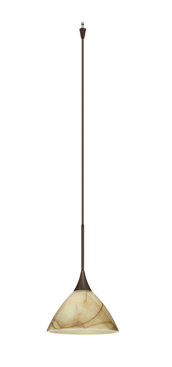 Besa - XP-174383-BR - One Light Pendant - Domi - Bronze from Lighting & Bulbs Unlimited in Charlotte, NC