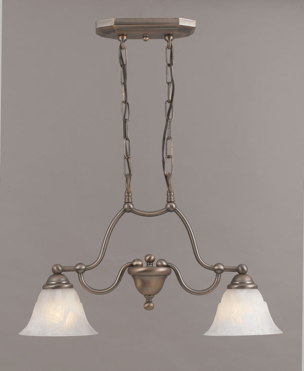 Classic Lighting - 69623 ACP WAG - Two Light Island Pendant - Providence - Antique Copper from Lighting & Bulbs Unlimited in Charlotte, NC