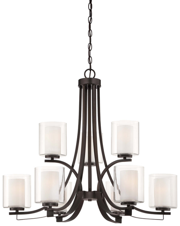 Minka-Lavery - 4109-172 - Nine Light Chandelier - Parsons Studio - Smoked Iron from Lighting & Bulbs Unlimited in Charlotte, NC