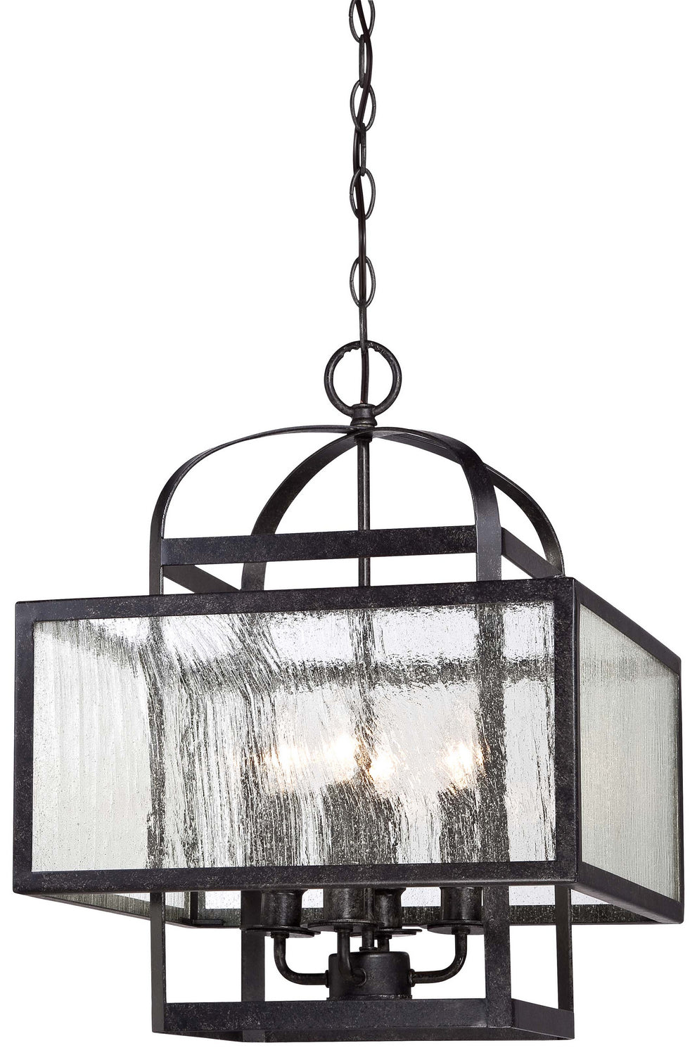 Minka-Lavery - 4875-283 - Four Light Mini Chandelier - Camden Square - Aged Charcoal from Lighting & Bulbs Unlimited in Charlotte, NC