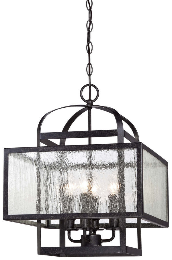 Minka-Lavery - 4875-283 - Four Light Mini Chandelier - Camden Square - Aged Charcoal from Lighting & Bulbs Unlimited in Charlotte, NC