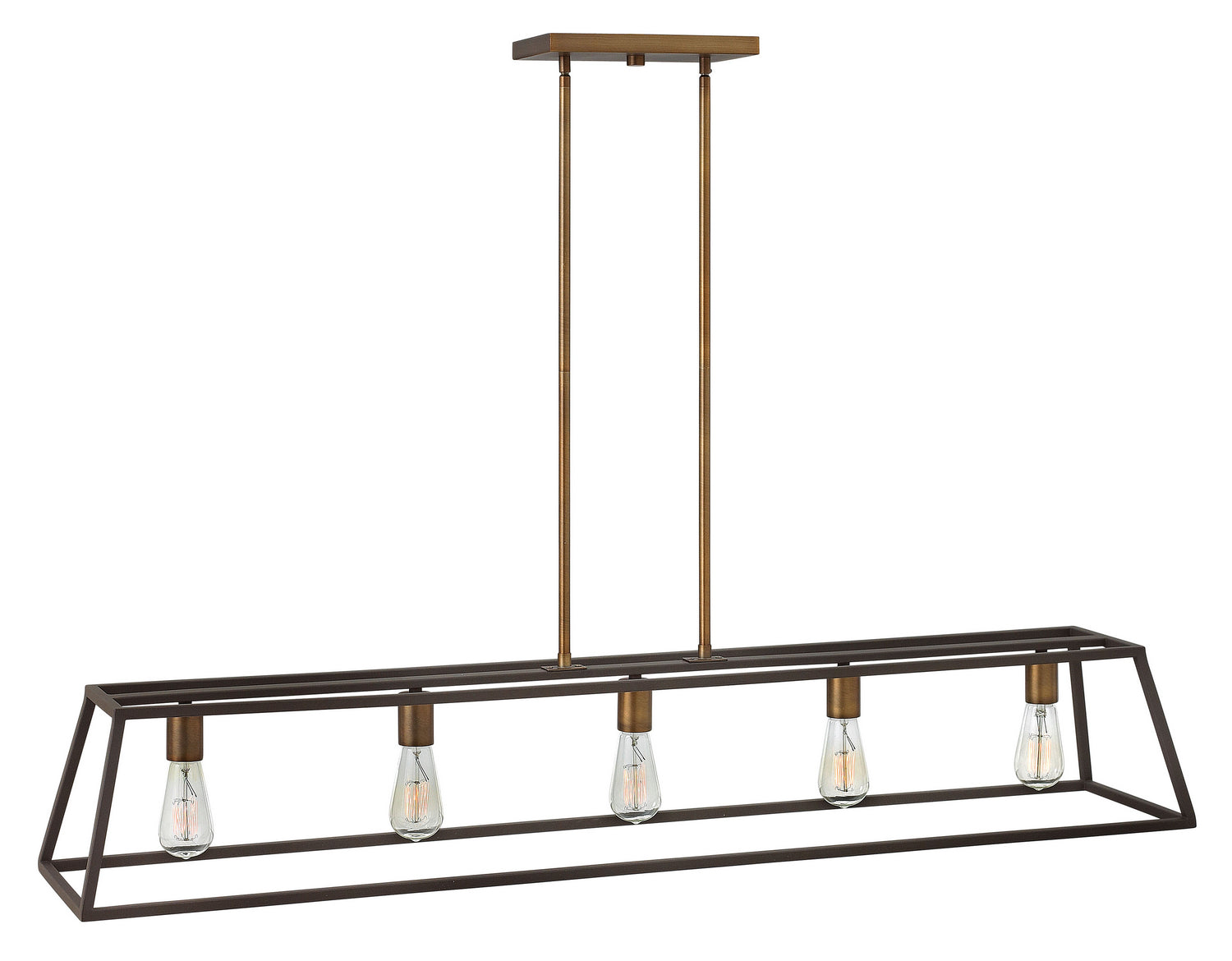 Hinkley - 3335BZ - LED Linear Chandelier - Fulton - Bronze from Lighting & Bulbs Unlimited in Charlotte, NC