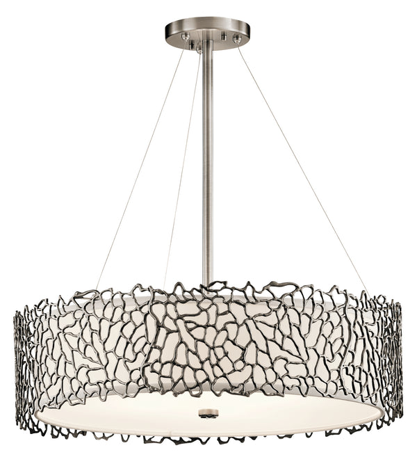 Kichler - 43347CLP - Four Light Chandelier - Silver Coral - Classic Pewter from Lighting & Bulbs Unlimited in Charlotte, NC