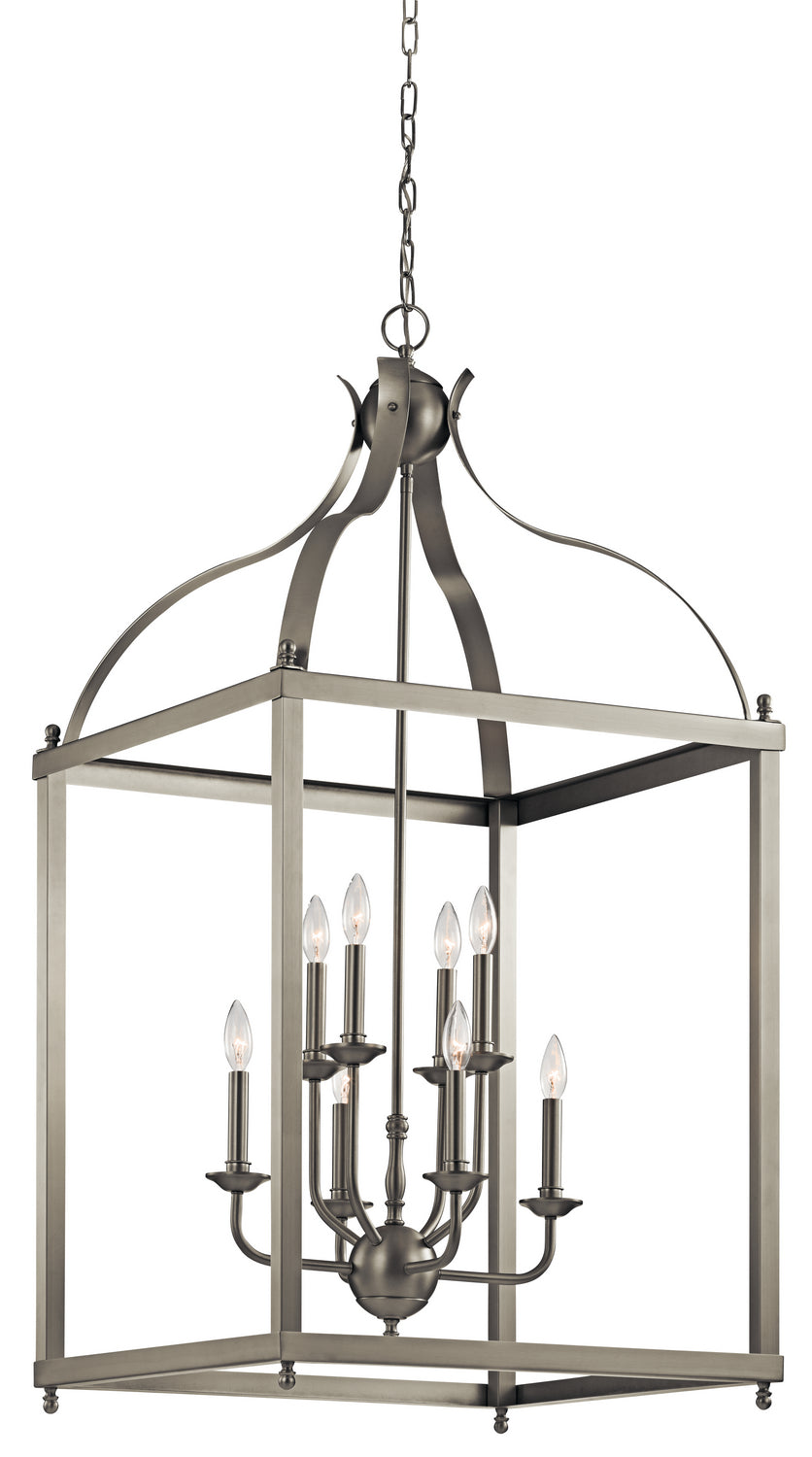 Kichler - 42591NI - Eight Light Foyer Chandelier - Larkin - Brushed Nickel from Lighting & Bulbs Unlimited in Charlotte, NC