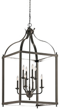 Kichler - 42591OZ - Eight Light Foyer Chandelier - Larkin - Olde Bronze from Lighting & Bulbs Unlimited in Charlotte, NC