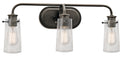 Kichler - 45459OZ - Three Light Bath - Braelyn - Olde Bronze from Lighting & Bulbs Unlimited in Charlotte, NC