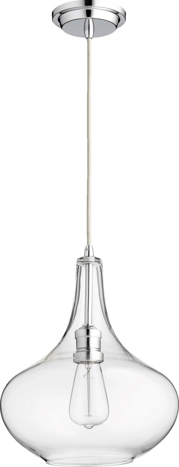 Quorum - 8004-14 - One Light Pendant - 8004 Filament Pendants - Chrome w/ Clear from Lighting & Bulbs Unlimited in Charlotte, NC
