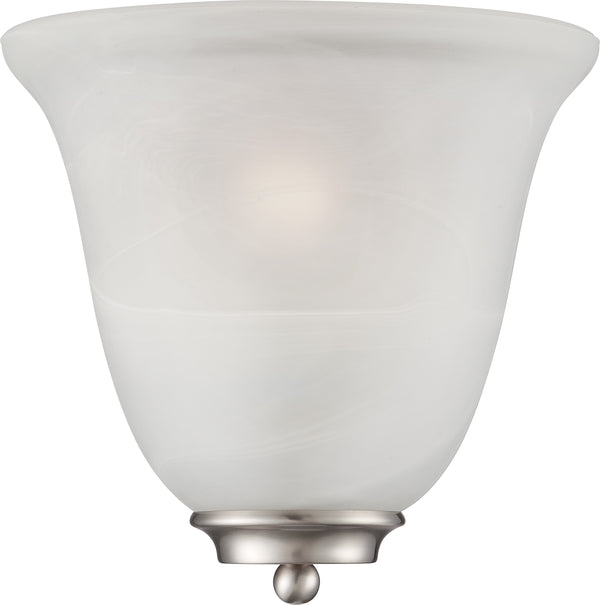 Nuvo Lighting - 60-5376 - One Light Wall Sconce - Empire - Brushed Nickel from Lighting & Bulbs Unlimited in Charlotte, NC