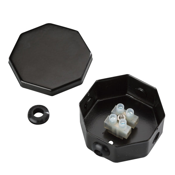 Splice Box Assembly from the Dry Tape Accessory Collection in Black Material (Not Painted) Finish by Kichler