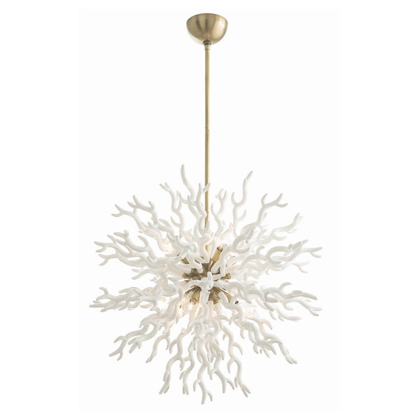 Arteriors - 89992 - Eight Light Chandelier - Diallo - White Lacquer from Lighting & Bulbs Unlimited in Charlotte, NC