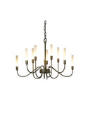 Ten Light Chandelier from the Lisse Collection by Hubbardton Forge