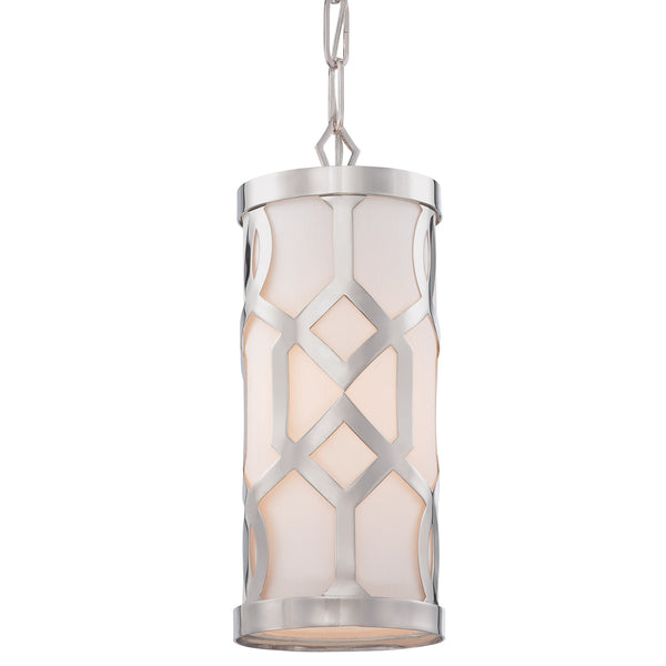 Crystorama - 2260-PN - One Light Pendant - Jennings - Polished Nickel from Lighting & Bulbs Unlimited in Charlotte, NC
