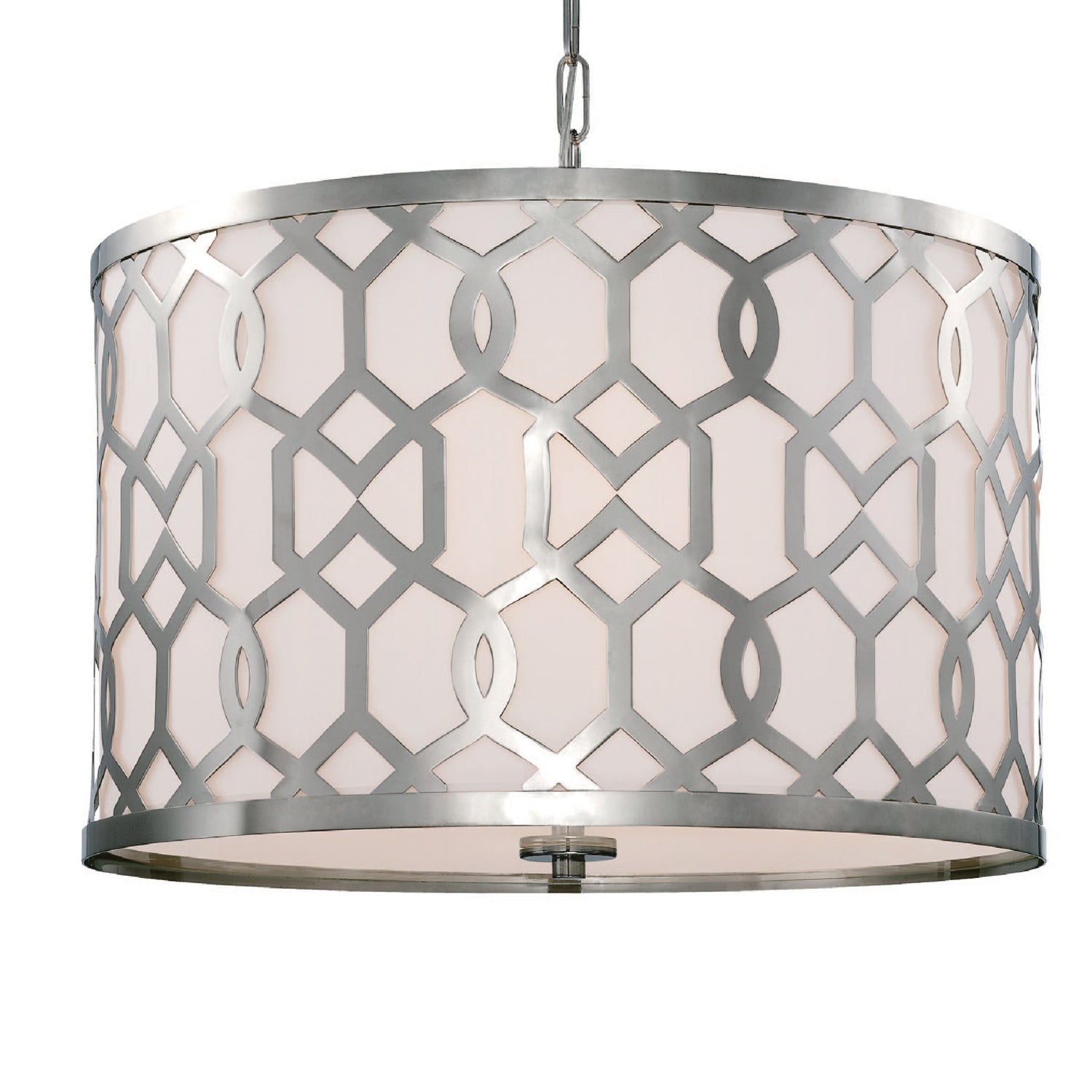 Crystorama - 2266-PN - Five Light Chandelier - Jennings - Polished Nickel from Lighting & Bulbs Unlimited in Charlotte, NC