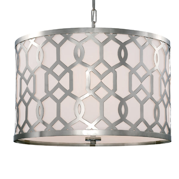 Crystorama - 2266-PN - Five Light Chandelier - Jennings - Polished Nickel from Lighting & Bulbs Unlimited in Charlotte, NC