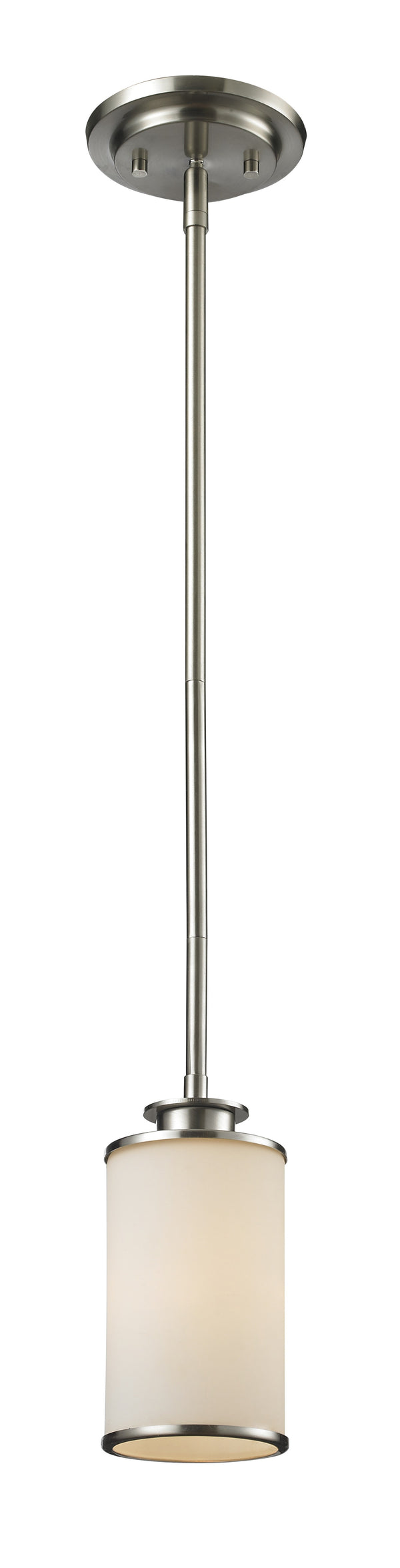 Z-Lite - 412MP - One Light Mini Pendant - Savannah - Brushed Nickel from Lighting & Bulbs Unlimited in Charlotte, NC