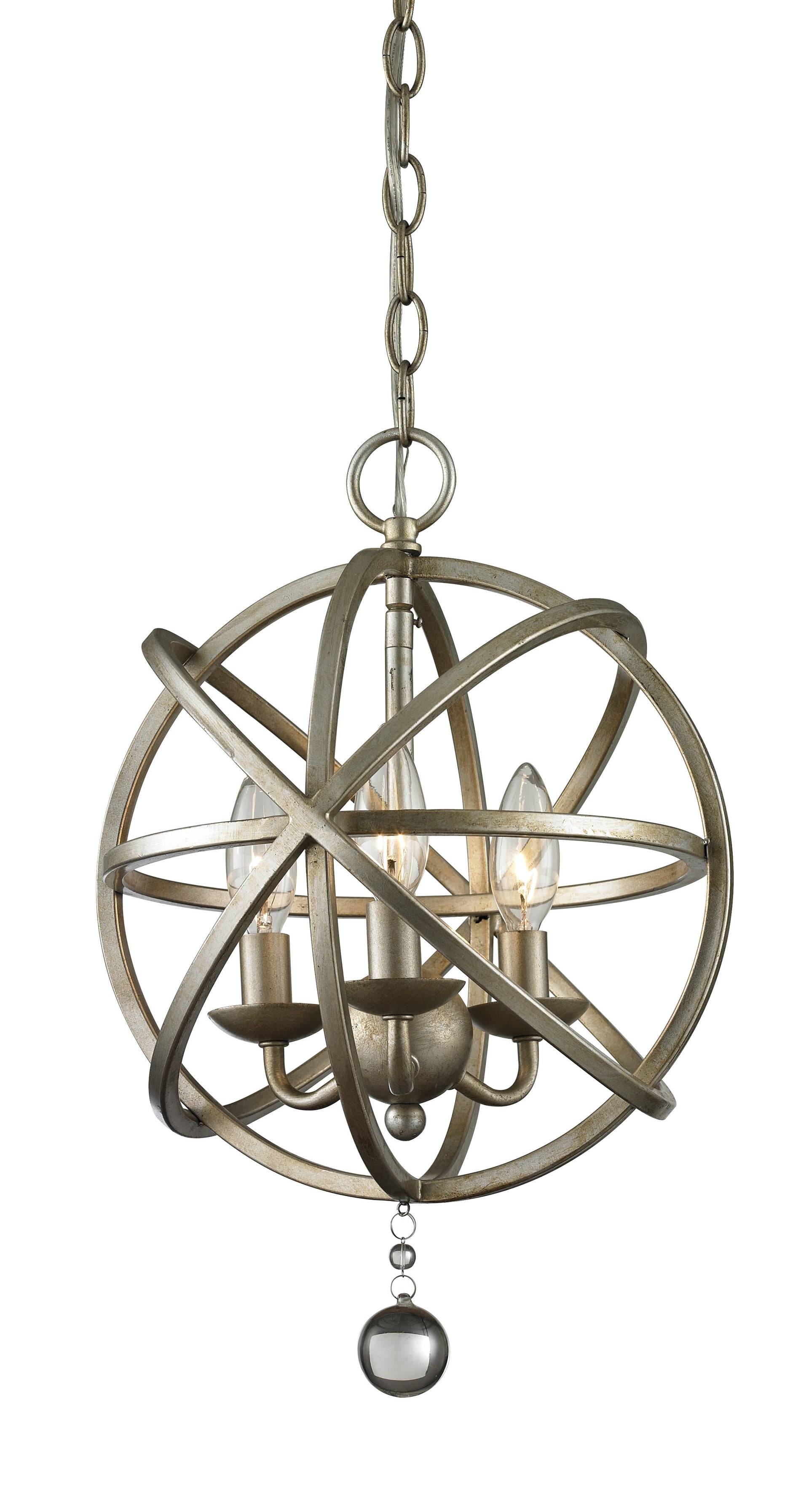 Z-Lite - 415-12 - Three Light Pendant - Acadia - Antique Silver from Lighting & Bulbs Unlimited in Charlotte, NC