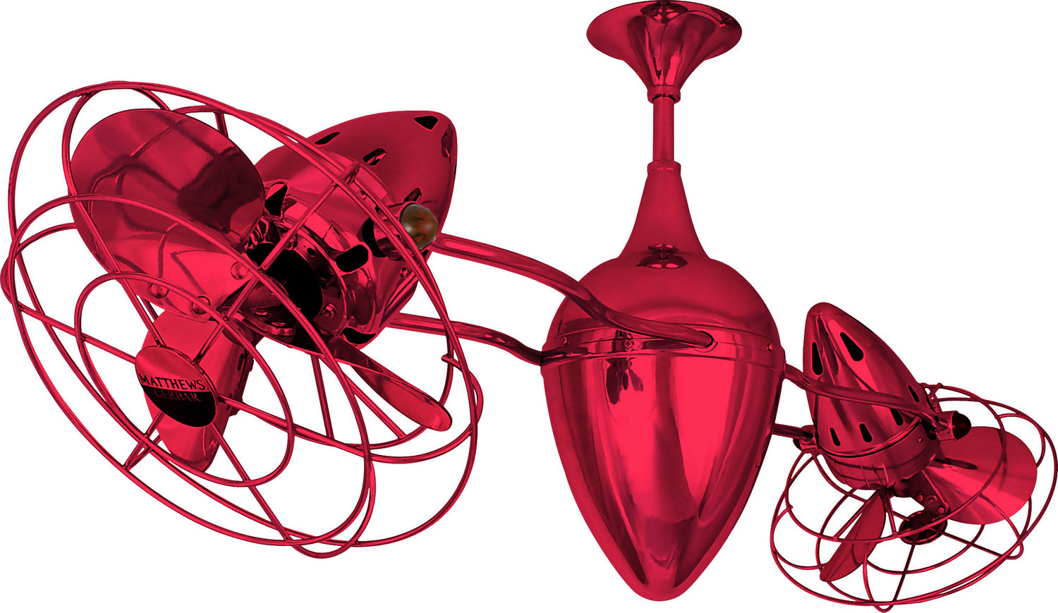Matthews Fan Company - AR-RED-MTL - 48"Ceiling Fan - Ar Ruthiane - Rubi from Lighting & Bulbs Unlimited.