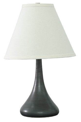 One Light Table Lamp from the Scatchard Collection in Black Matte Finish by House of Troy