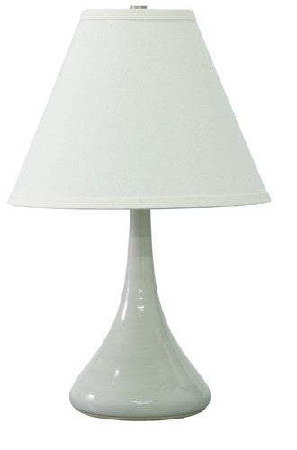One Light Table Lamp from the Scatchard Collection in Gray Gloss Finish by House of Troy
