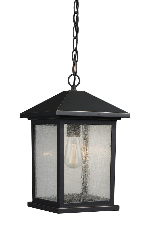 Z-Lite - 531CHM-ORB - One Light Outdoor Chain Mount Ceiling Fixture - Portland - Oil Rubbed Bronze from Lighting & Bulbs Unlimited in Charlotte, NC