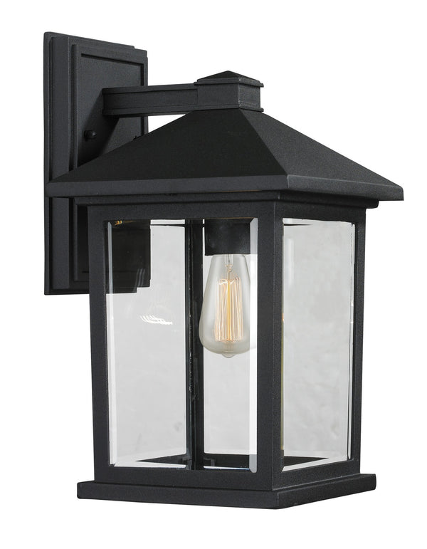 Z-Lite - 531M-BK - One Light Outdoor Wall Sconce - Portland - Black from Lighting & Bulbs Unlimited in Charlotte, NC