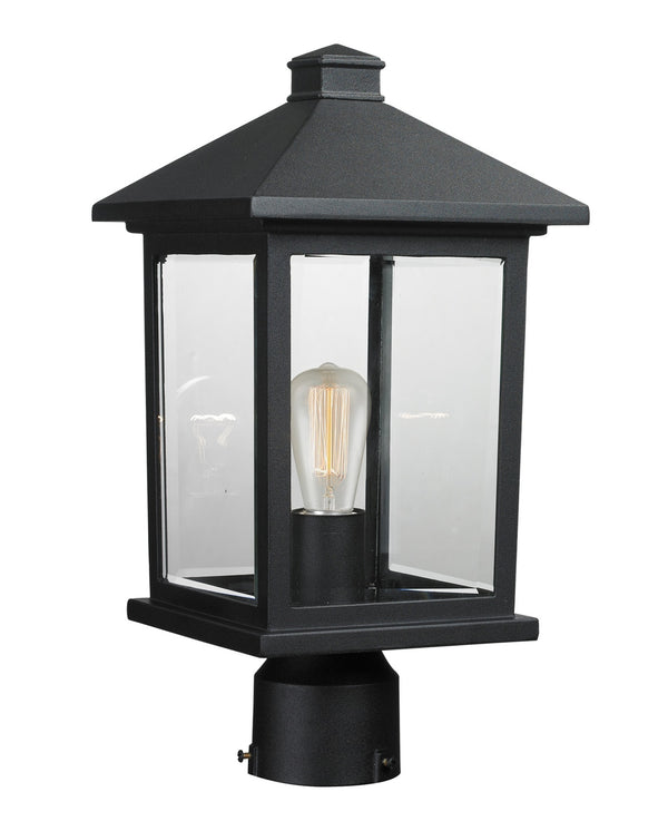 Z-Lite - 531PHMR-BK - One Light Outdoor Post Mount - Portland - Black from Lighting & Bulbs Unlimited in Charlotte, NC
