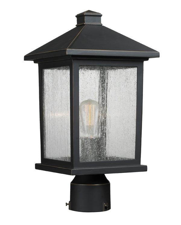 Z-Lite - 531PHMR-ORB - One Light Outdoor Post Mount - Portland - Oil Rubbed Bronze from Lighting & Bulbs Unlimited in Charlotte, NC