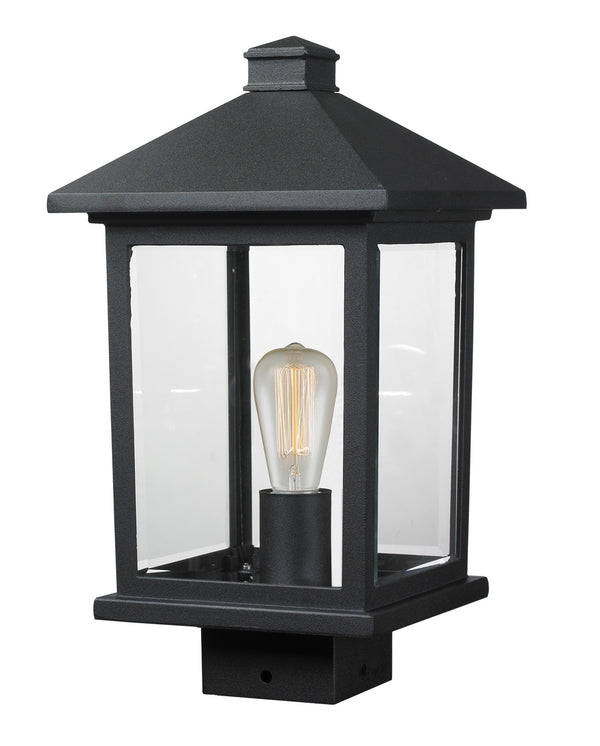 Z-Lite - 531PHMS-BK - One Light Outdoor Post Mount - Portland - Black from Lighting & Bulbs Unlimited in Charlotte, NC