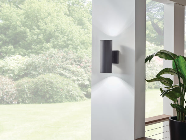 LED Outdoor Wall Mount from the No Family Collection in Textured Black Finish by Kichler