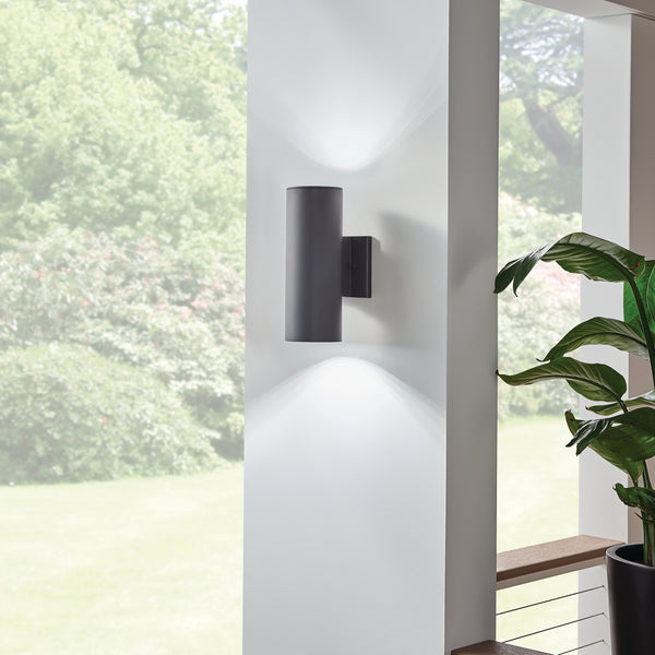 LED Outdoor Wall Mount from the No Family Collection in Textured Black Finish by Kichler