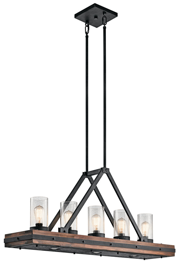 Kichler - 43491AUB - Eight Light Linear Chandelier - Colerne - Auburn Stained Finish from Lighting & Bulbs Unlimited in Charlotte, NC