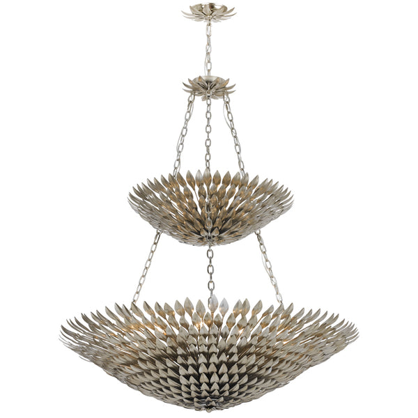 Crystorama - 599-SA - 18 Light Chandelier - Broche - Antique Silver from Lighting & Bulbs Unlimited in Charlotte, NC