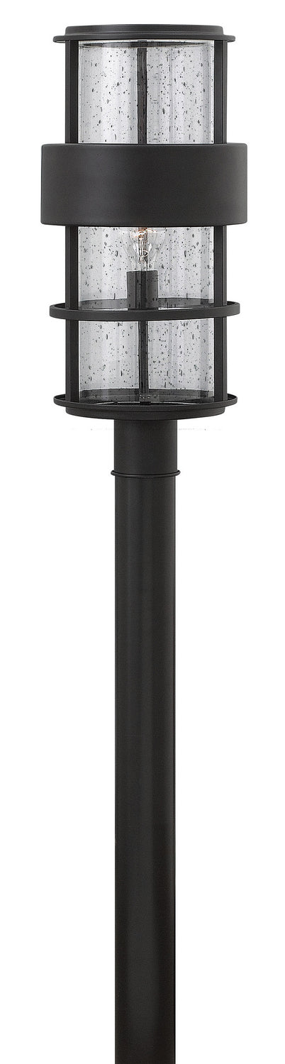 Hinkley - 1901SK - LED Post Top/ Pier Mount - Saturn - Satin Black from Lighting & Bulbs Unlimited in Charlotte, NC
