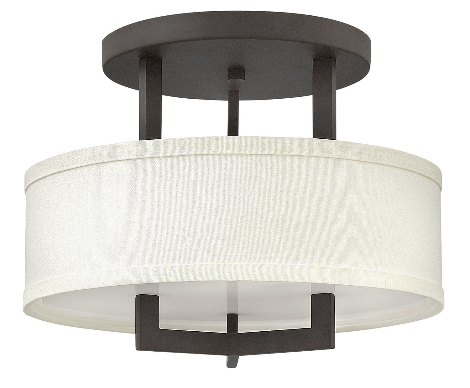 Hinkley - 3200KZ - LED Semi-Flush Mount - Hampton - Buckeye Bronze from Lighting & Bulbs Unlimited in Charlotte, NC