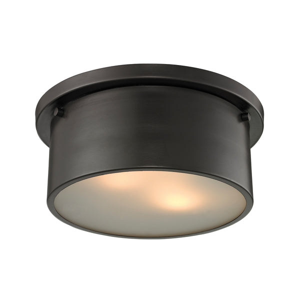 ELK Home - 11810/2 - Two Light Flush Mount - Simpson - Oil Rubbed Bronze from Lighting & Bulbs Unlimited in Charlotte, NC